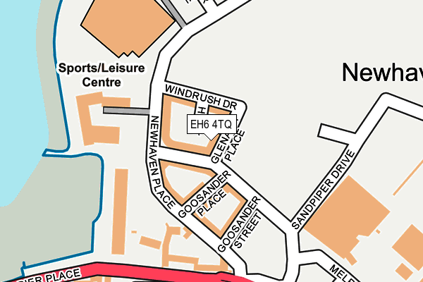 EH6 4TQ map - OS OpenMap – Local (Ordnance Survey)