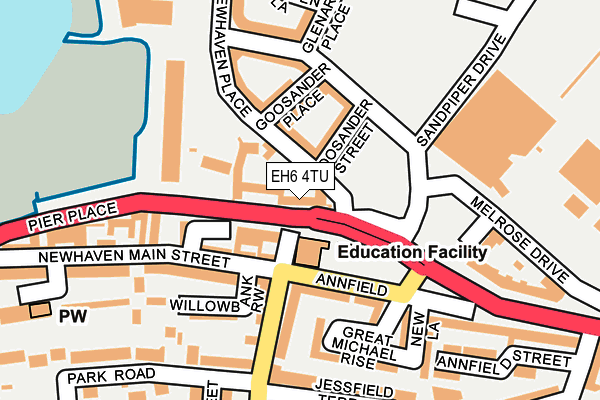 EH6 4TU map - OS OpenMap – Local (Ordnance Survey)