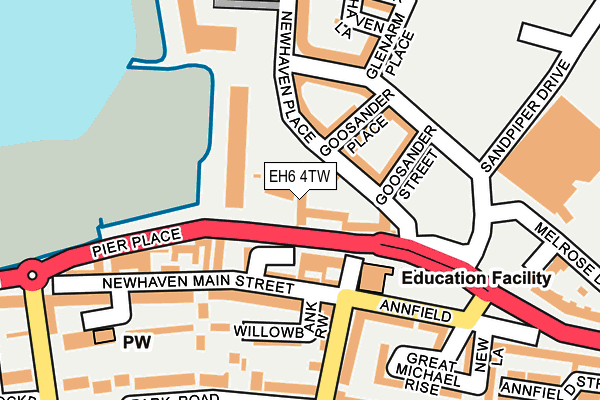 EH6 4TW map - OS OpenMap – Local (Ordnance Survey)