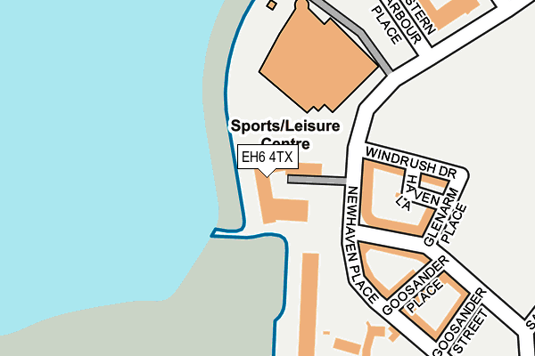 EH6 4TX map - OS OpenMap – Local (Ordnance Survey)