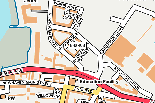 EH6 4UB map - OS OpenMap – Local (Ordnance Survey)