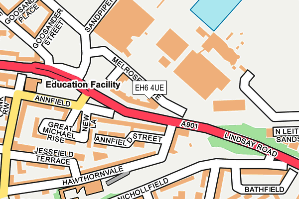 EH6 4UE map - OS OpenMap – Local (Ordnance Survey)