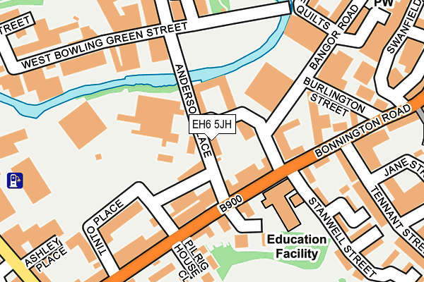 EH6 5JH map - OS OpenMap – Local (Ordnance Survey)