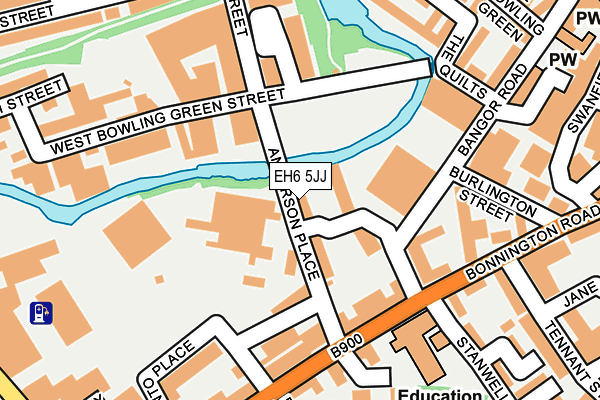 EH6 5JJ map - OS OpenMap – Local (Ordnance Survey)