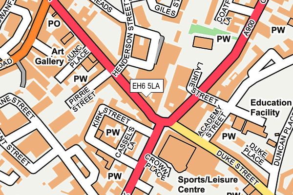 EH6 5LA map - OS OpenMap – Local (Ordnance Survey)