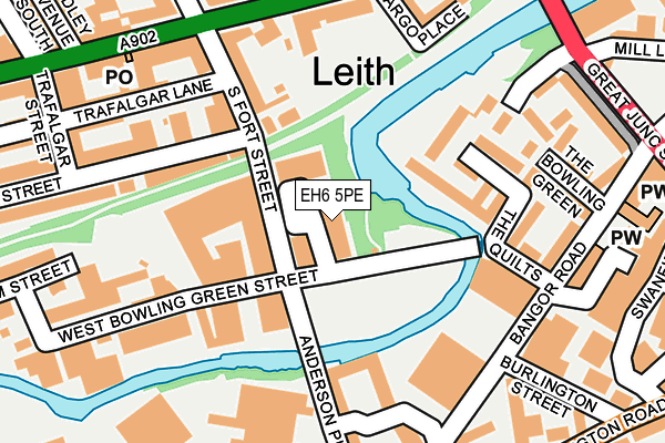 EH6 5PE map - OS OpenMap – Local (Ordnance Survey)