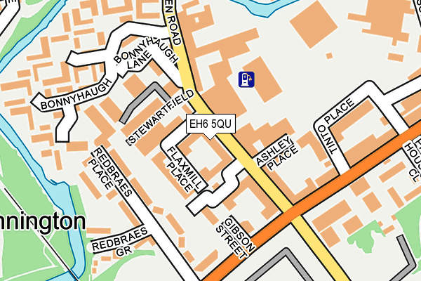 EH6 5QU map - OS OpenMap – Local (Ordnance Survey)