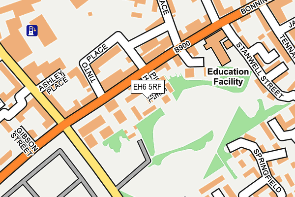 EH6 5RF map - OS OpenMap – Local (Ordnance Survey)