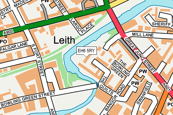 EH6 5RY map - OS OpenMap – Local (Ordnance Survey)