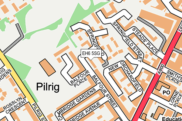 EH6 5SG map - OS OpenMap – Local (Ordnance Survey)