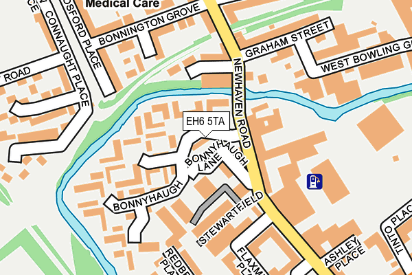 EH6 5TA map - OS OpenMap – Local (Ordnance Survey)