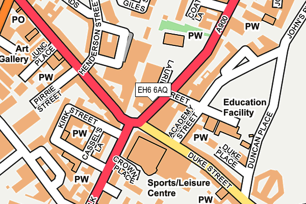 EH6 6AQ map - OS OpenMap – Local (Ordnance Survey)