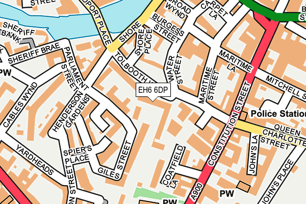 EH6 6DP map - OS OpenMap – Local (Ordnance Survey)