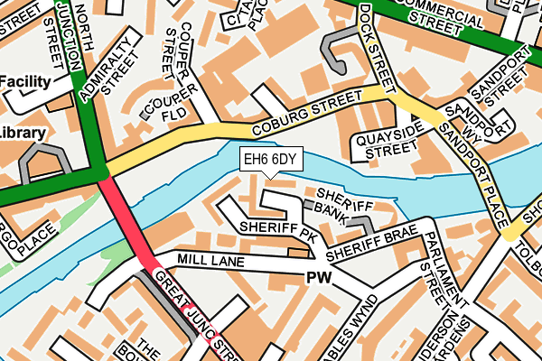 EH6 6DY map - OS OpenMap – Local (Ordnance Survey)