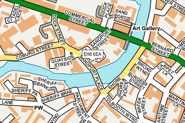 EH6 6EA map - OS OpenMap – Local (Ordnance Survey)