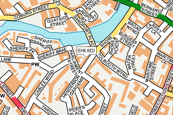 EH6 6ED map - OS OpenMap – Local (Ordnance Survey)