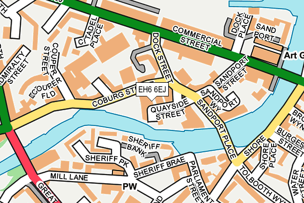 EH6 6EJ map - OS OpenMap – Local (Ordnance Survey)