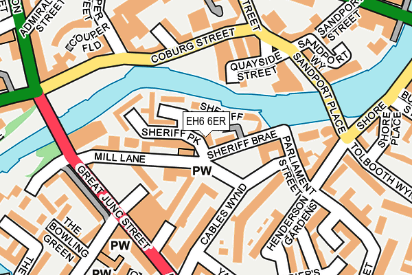 EH6 6ER map - OS OpenMap – Local (Ordnance Survey)