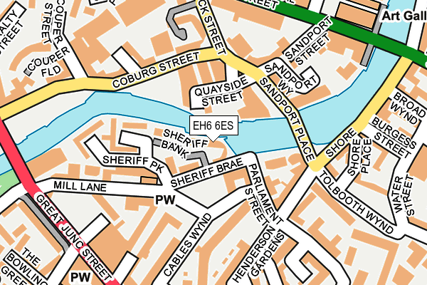 EH6 6ES map - OS OpenMap – Local (Ordnance Survey)