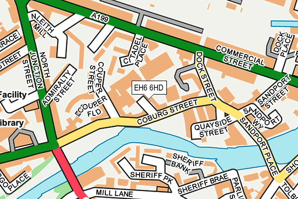 EH6 6HD map - OS OpenMap – Local (Ordnance Survey)