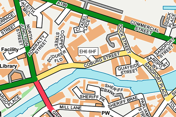 EH6 6HF map - OS OpenMap – Local (Ordnance Survey)