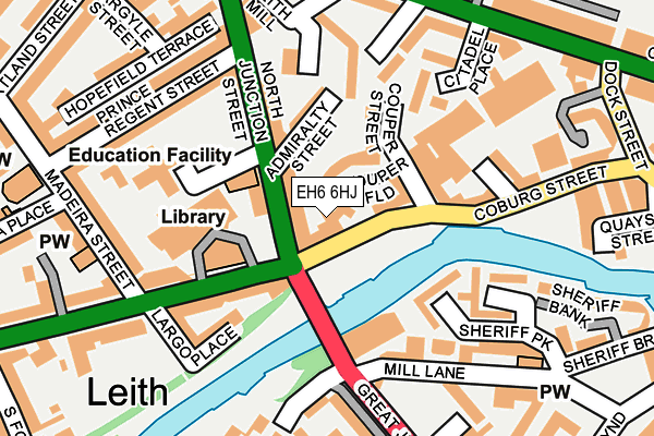 EH6 6HJ map - OS OpenMap – Local (Ordnance Survey)