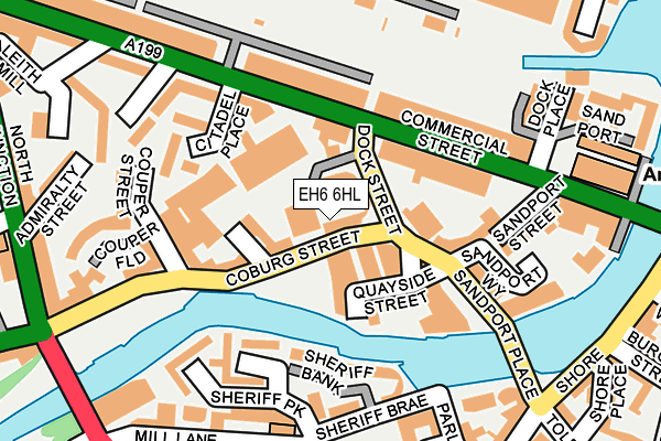 EH6 6HL map - OS OpenMap – Local (Ordnance Survey)