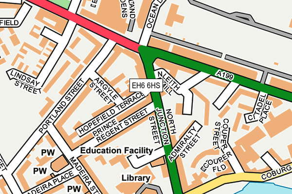 EH6 6HS map - OS OpenMap – Local (Ordnance Survey)