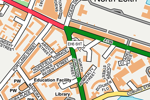 EH6 6HT map - OS OpenMap – Local (Ordnance Survey)