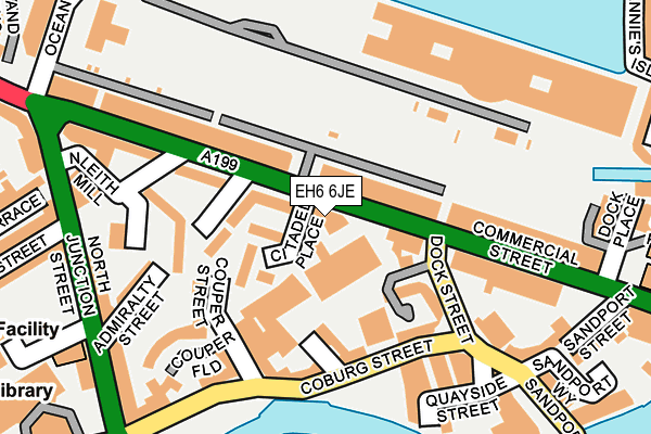 EH6 6JE map - OS OpenMap – Local (Ordnance Survey)