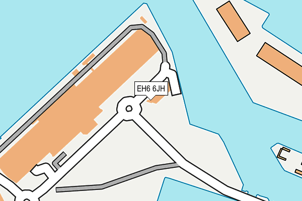 EH6 6JH map - OS OpenMap – Local (Ordnance Survey)