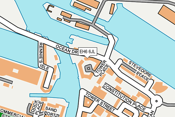 EH6 6JL map - OS OpenMap – Local (Ordnance Survey)