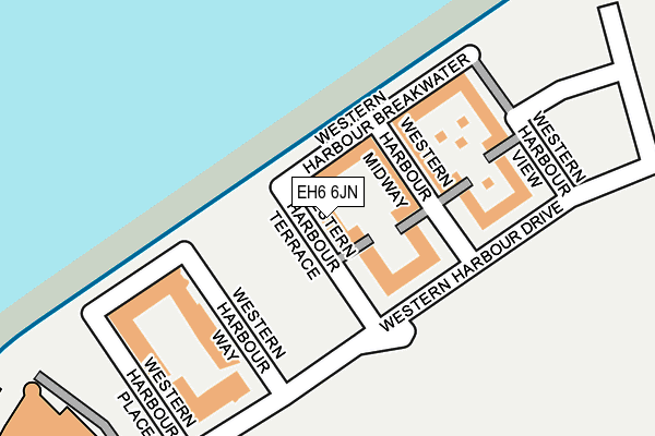 EH6 6JN map - OS OpenMap – Local (Ordnance Survey)