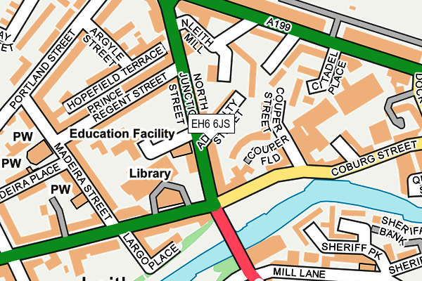 EH6 6JS map - OS OpenMap – Local (Ordnance Survey)
