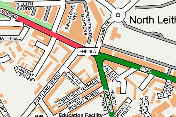 EH6 6LA map - OS OpenMap – Local (Ordnance Survey)