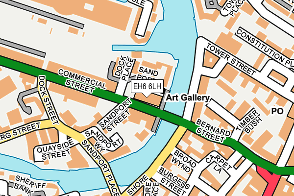 EH6 6LH map - OS OpenMap – Local (Ordnance Survey)