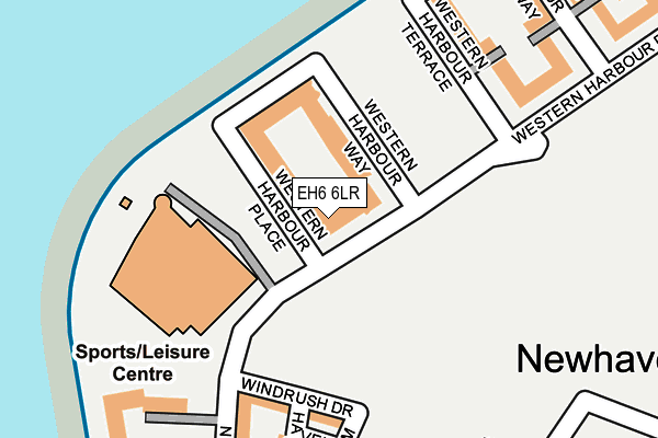 EH6 6LR map - OS OpenMap – Local (Ordnance Survey)