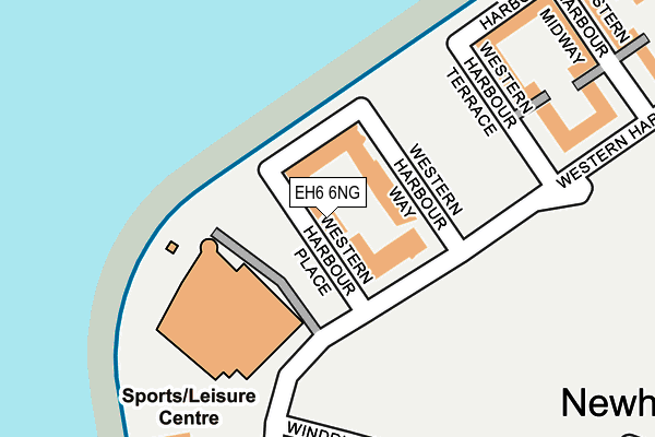 EH6 6NG map - OS OpenMap – Local (Ordnance Survey)