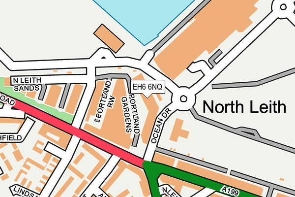 EH6 6NQ map - OS OpenMap – Local (Ordnance Survey)