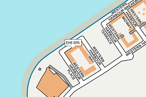 EH6 6PA map - OS OpenMap – Local (Ordnance Survey)