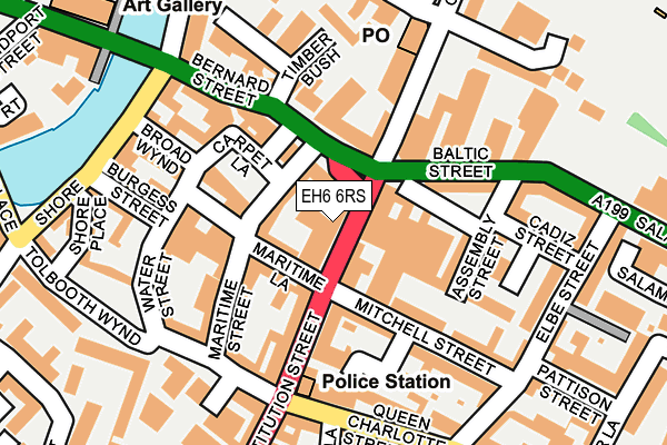 EH6 6RS map - OS OpenMap – Local (Ordnance Survey)