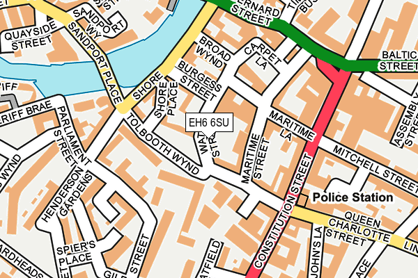 EH6 6SU map - OS OpenMap – Local (Ordnance Survey)