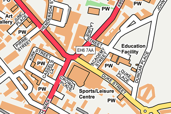EH6 7AA map - OS OpenMap – Local (Ordnance Survey)