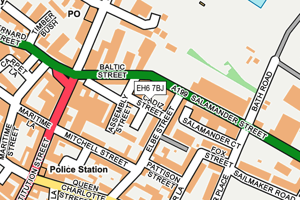 EH6 7BJ map - OS OpenMap – Local (Ordnance Survey)