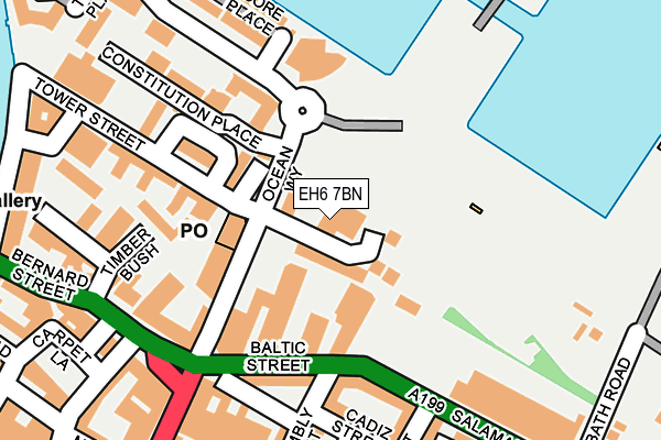 EH6 7BN map - OS OpenMap – Local (Ordnance Survey)