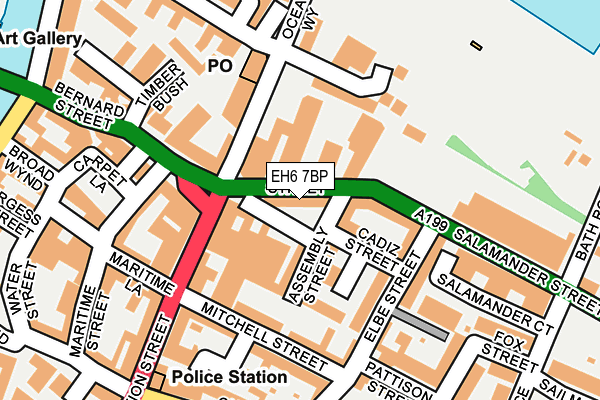 EH6 7BP map - OS OpenMap – Local (Ordnance Survey)