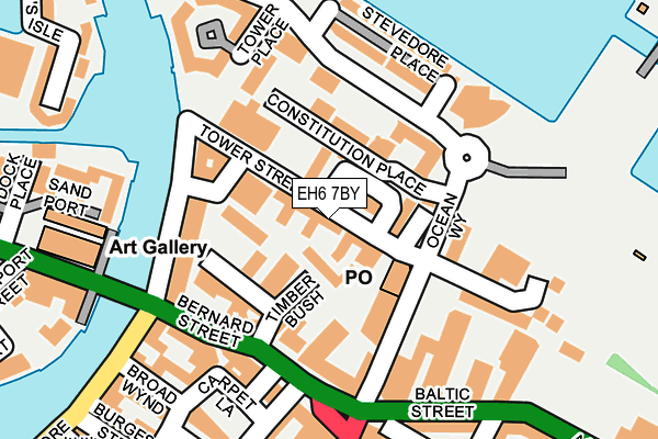 EH6 7BY map - OS OpenMap – Local (Ordnance Survey)