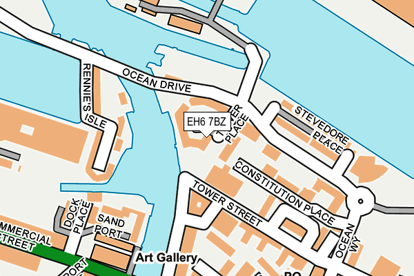 EH6 7BZ map - OS OpenMap – Local (Ordnance Survey)