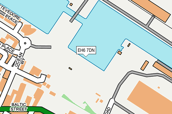 EH6 7DN map - OS OpenMap – Local (Ordnance Survey)