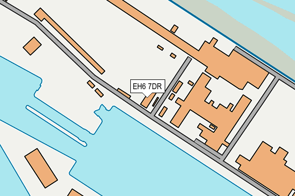 EH6 7DR map - OS OpenMap – Local (Ordnance Survey)